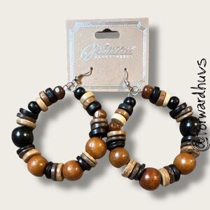 Bundle Sale 3 for $15 | Princess Accessories Brown Hoop Earrings